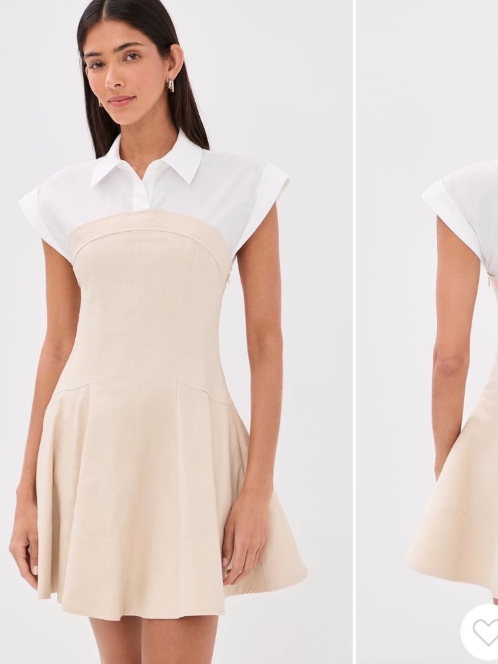 NWT SIMKHAI Sundae Linen Blend Mini Dress